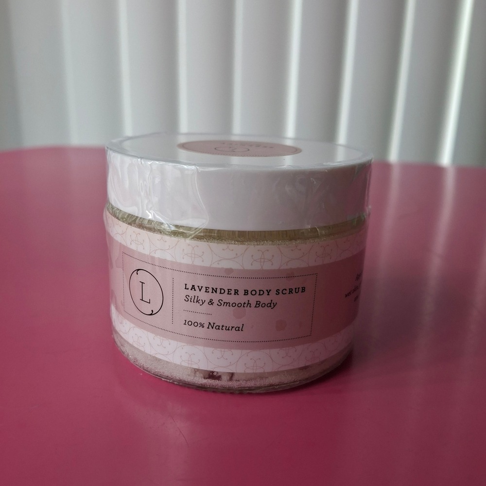 Lizush Lavender Body Scrub Serenity Series 9 oz 100% Sea Salt Shea Butter NEW